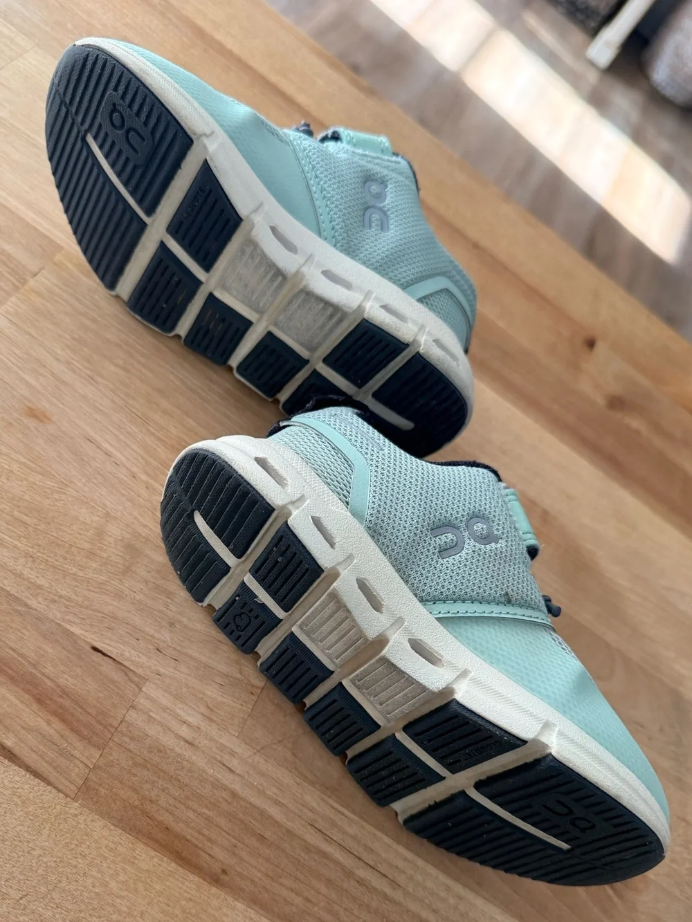 On Kids' Mint Green Sneakers – Lightweight Slip-On Sport Shoes
